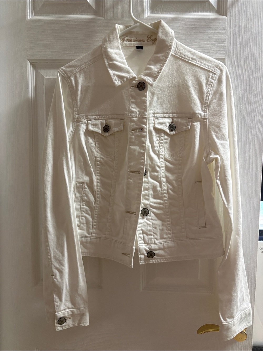 American Eagle Outfitters Off-White Denim Jacket